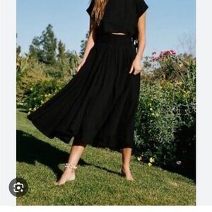 Free people Sundown skirt set